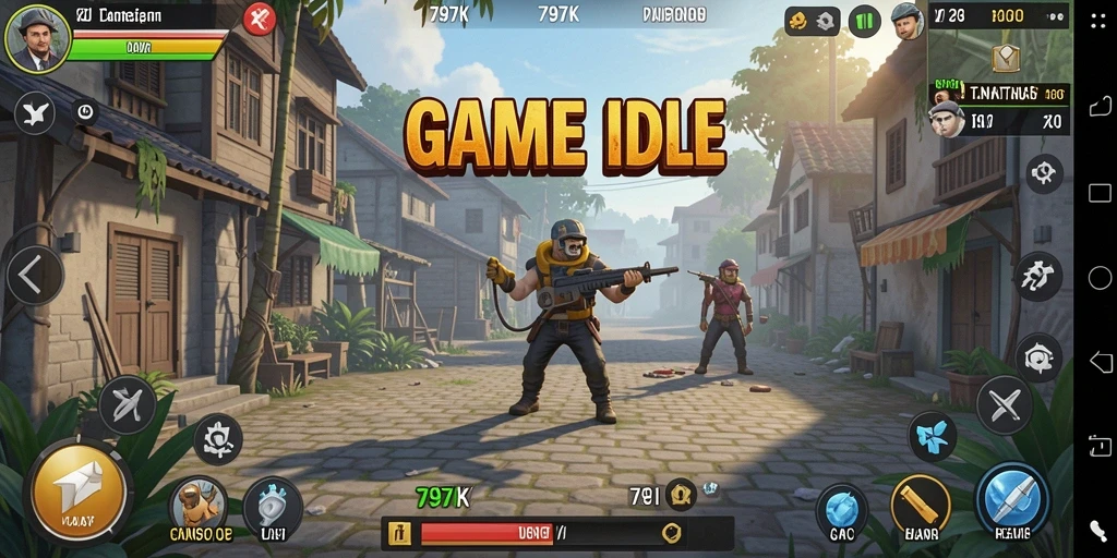 Tampilan gameplay 797K yang menarik dan interaktif, sempurna untuk penggemar game Idle.