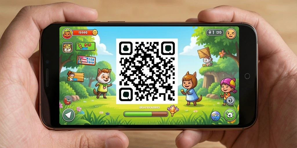 Tampilan gameplay 8QR yang mengasyikkan dan penuh warna.
