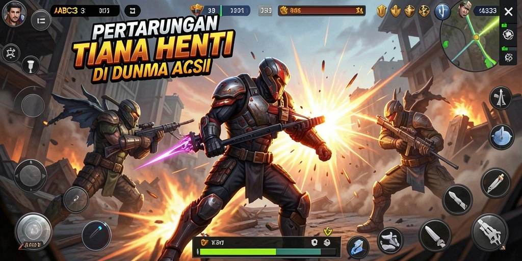 Tampilan gameplay menegangkan dari game ABC33 yang penuh aksi.