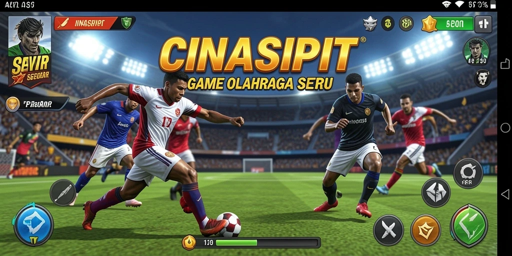 Tampilan gameplay CINASIPIT yang dinamis dan menarik.
