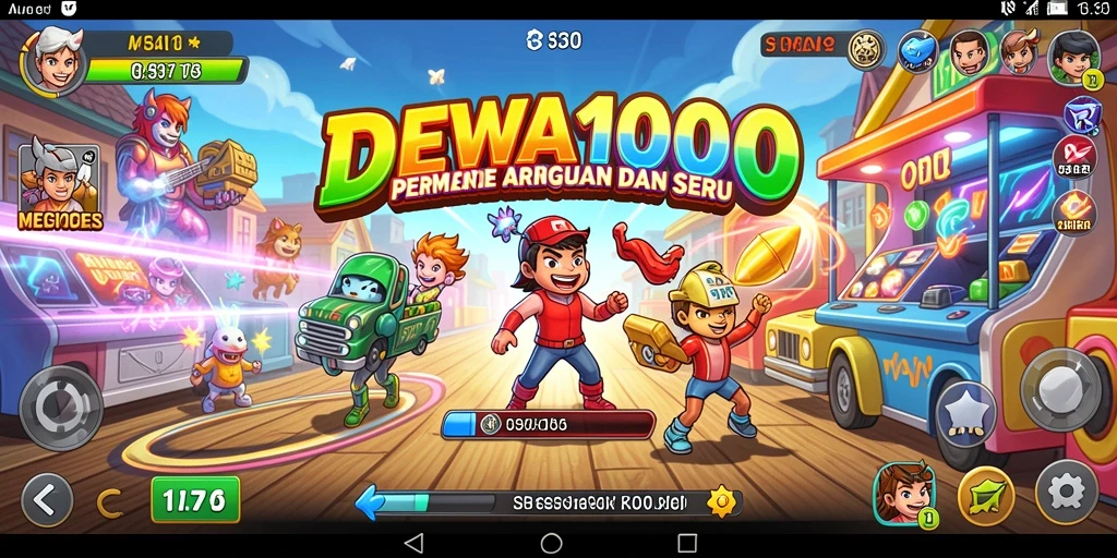 Tampilan gameplay seru dalam DEWA1000 yang penuh aksi.
