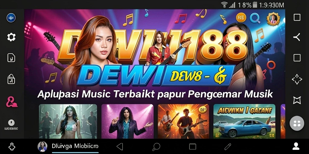 Tampilan permainan seru di DEWI188 dengan berbagai genre musik.