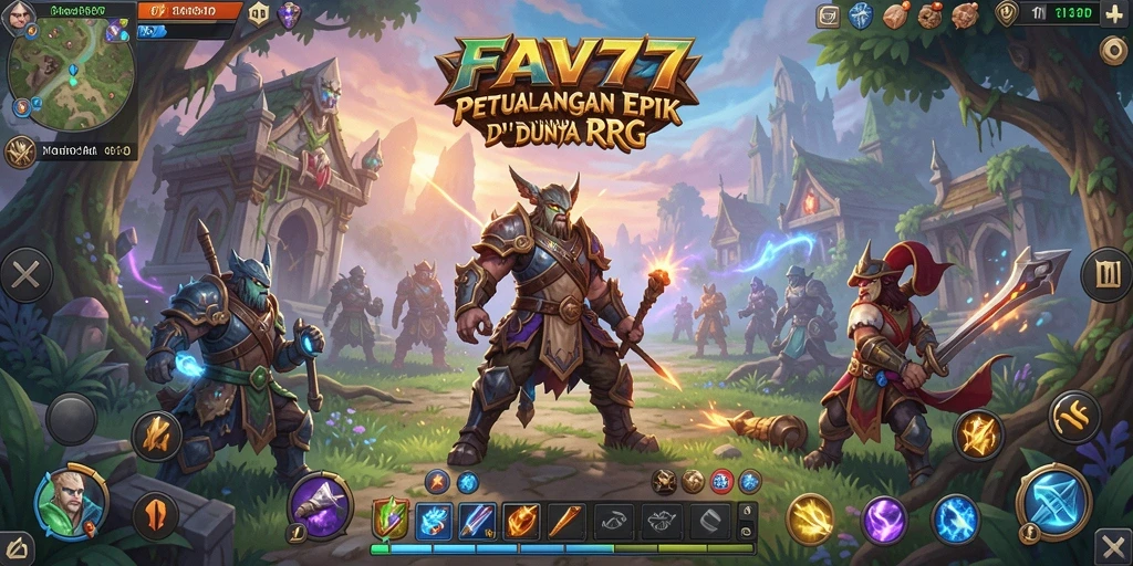 Gameplay seru FAV77 dengan pertarungan mendebarkan dan eksplorasi dunia RPG.