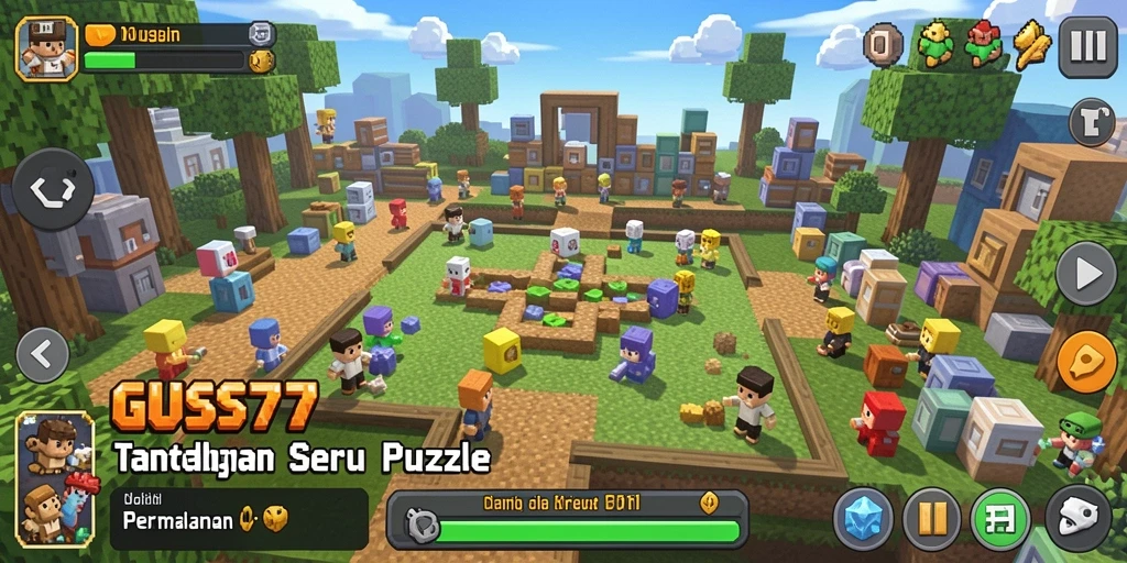 Screenshot gameplay GUS77 dengan tantangan puzzle yang seru.