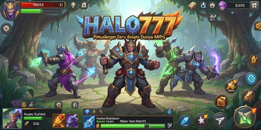 Tangkapan layar gameplay yang menampilkan aksi petualangan seru di HALO777.