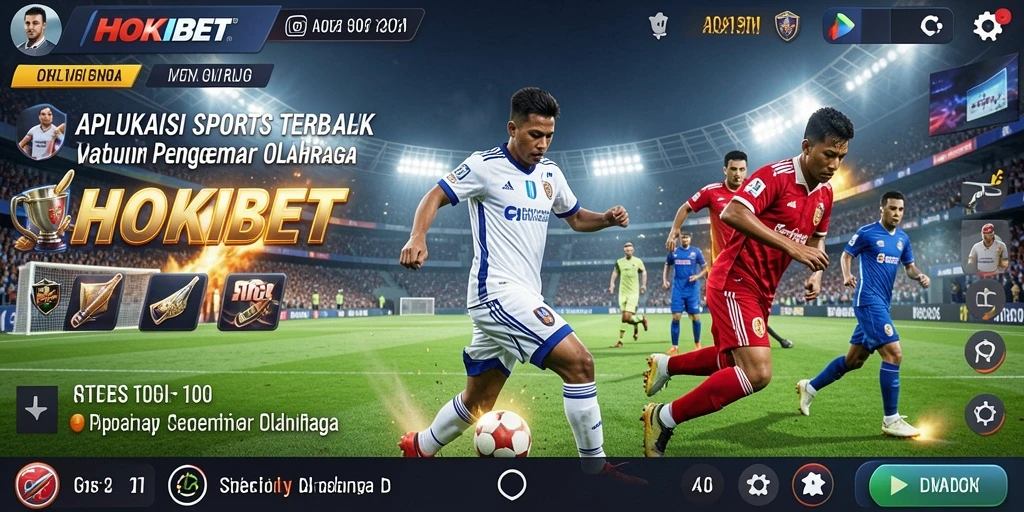 Tangkapan layar HOKIBET menampilkan fitur live score dan statistik pertandingan.