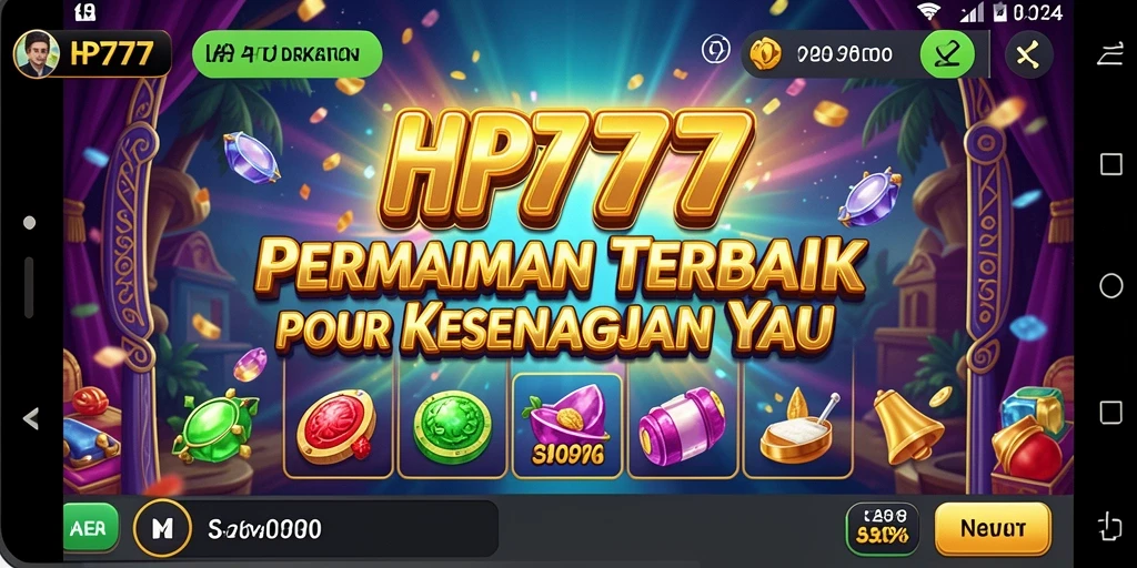 Gameplay HP777 yang mengasyikkan dengan grafis yang memukau.