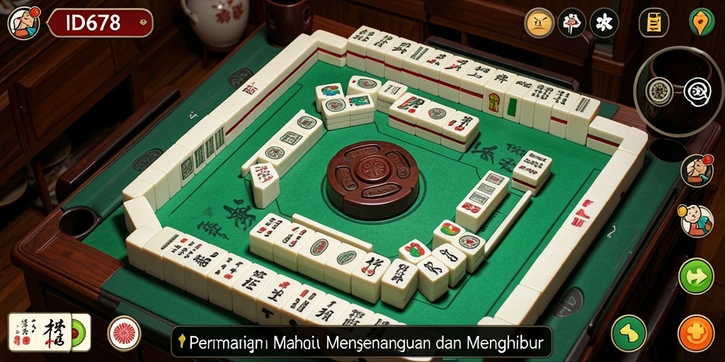 Screenshot gameplay ID678 menampilkan serunya permainan Mahjong yang menantang.