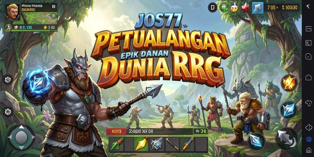 Tampilan menarik gameplay RPG JOS77 saat pertempuran
