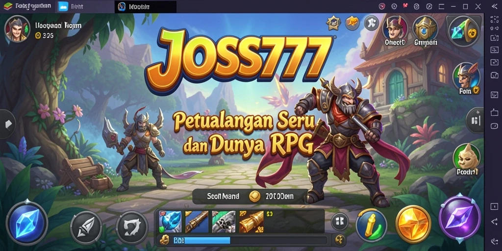 Tampilan gameplay seru dari JOSS777 dengan karakter dan pertarungan menakjubkan.