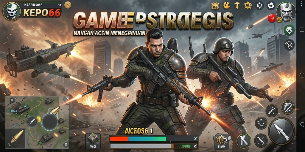 Gameplay KEPO66 yang intens dan mendebarkan saat pertempuran.