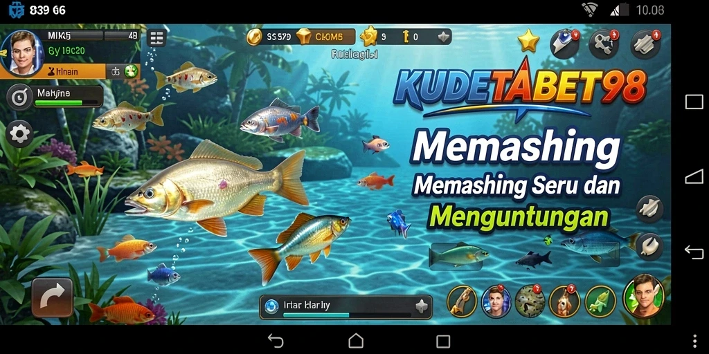 Tampilan menarik dari gameplay <strong>KUDETABET98</strong> saat menangkap ikan.