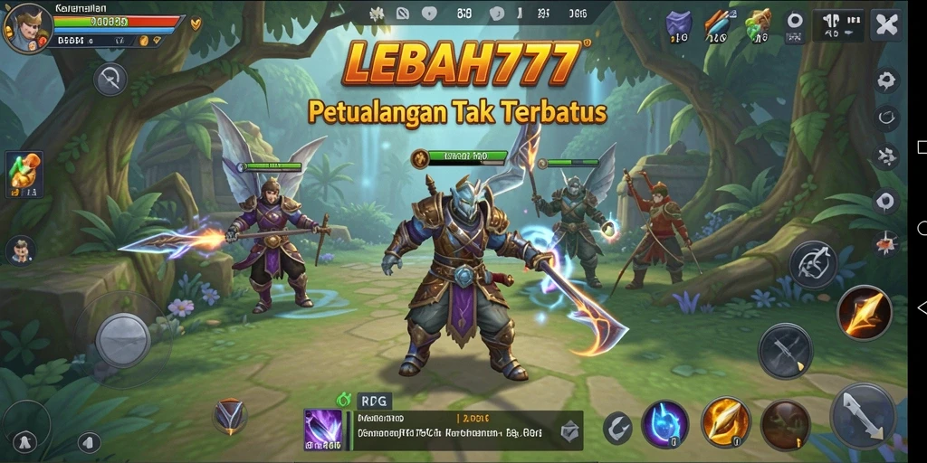 Tampilan gameplay menawan dari LEBAH777 di dunia RPG.