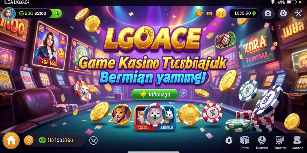 Tampilan gameplay seru dan mendebarkan dari LGOACE di dalam aplikasi Kasino.