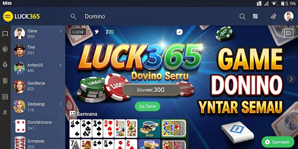 Screenshot gameplay LUCK365 yang menunjukkan keseruan bermain Domino.