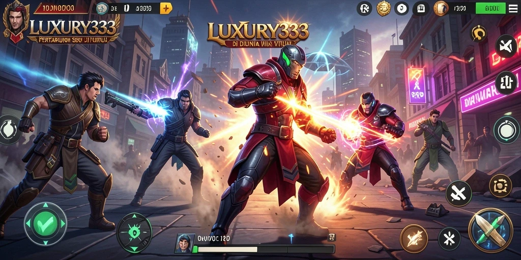 Tampilan menarik dari gameplay seru LUXURY333 dalam pertarungan.