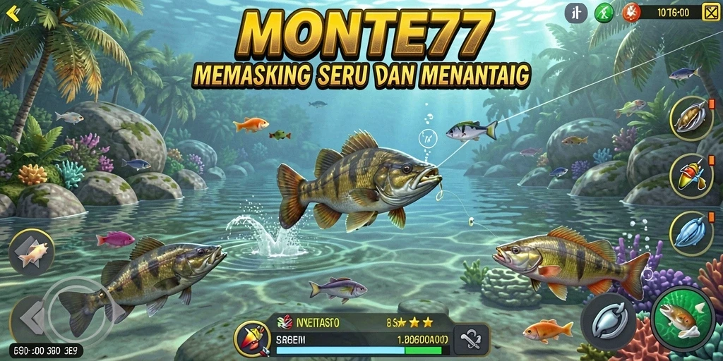 Tangkapan ikan menakjubkan dalam MONTE77 yang memukau.