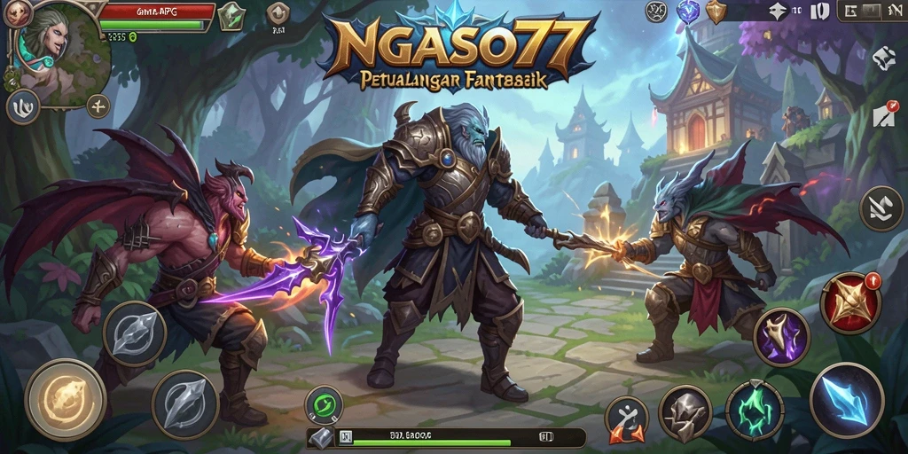 Tampilan menarik dari gameplay ARPG NGASO77