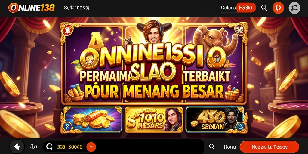 Screenshot permainan ONLINE138 menampilkan aksi Slot yang mendebarkan.