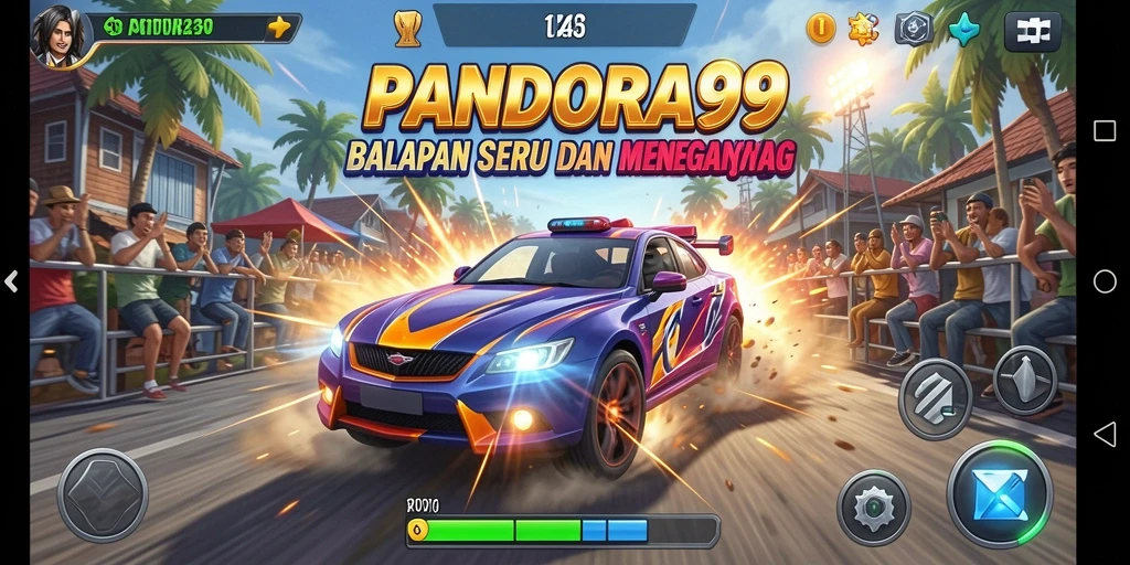 Gameplay Racing yang mendebarkan di PANDORA99.