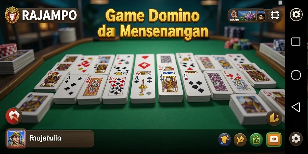 Screenshot utama gameplay Domino RAJAMPO yang seru.