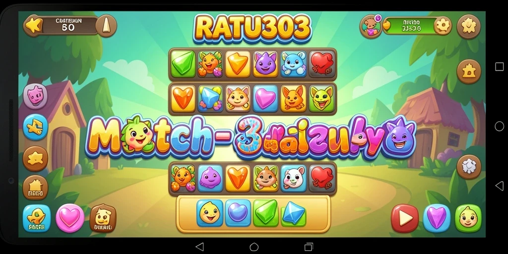 Tampilan gameplay seru dan penuh warna dari RATU303.