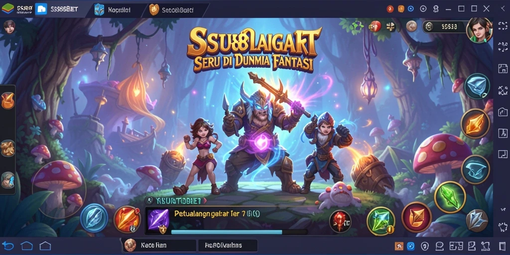 Tampilan gameplay seru di SS88BET dengan dunia yang luas.