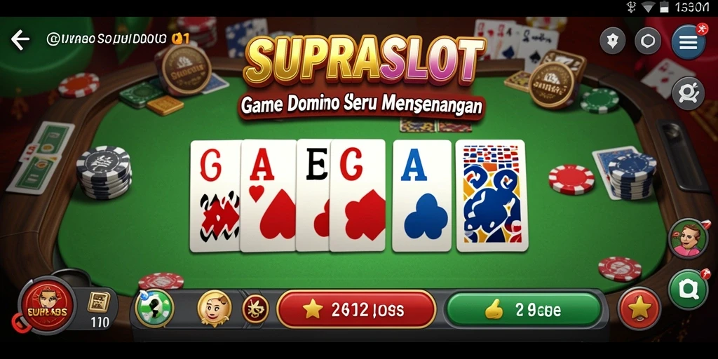 Tampilan gameplay seru dan interaktif dari SUPRASLOT di layar.