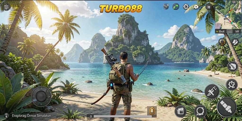 Tangkapan layar dari gameplay TURBO88 yang menarik dan interaktif.