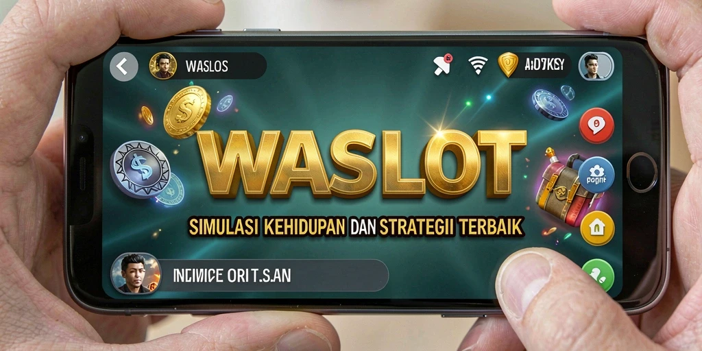 Tampilan interaktif gameplay WASLOT yang menampilkan elemen simulasi.